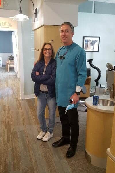 Eric Batterton DDS Betty Smith celebrating 20 years working for Dr. Batterton